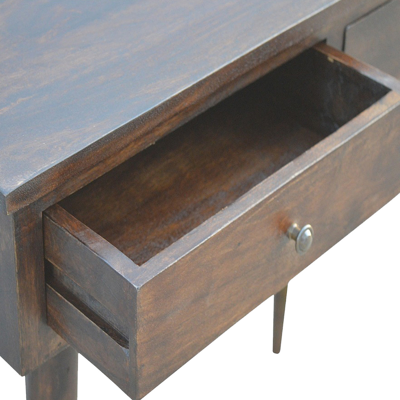 Console d'Entrée 2 Tiroirs Finition Noyer