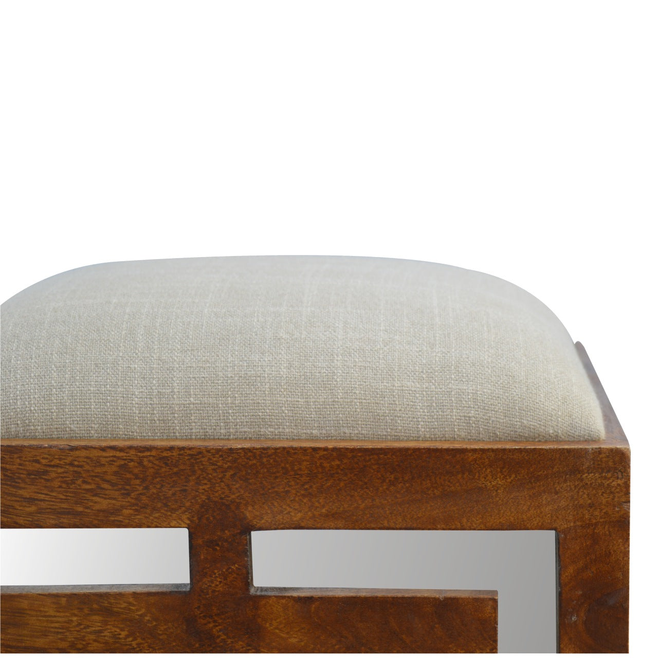Repose-pieds sculpté lin Seat