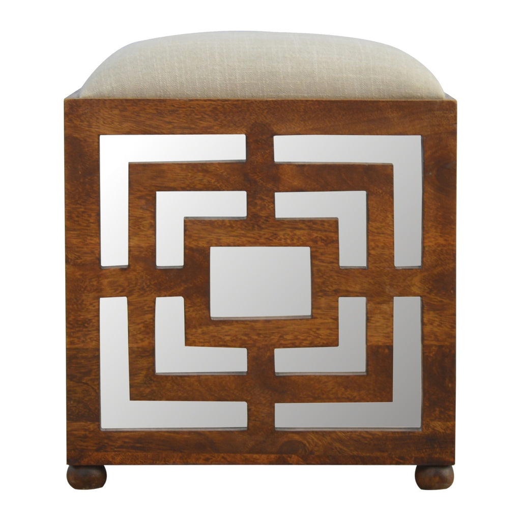 Repose-pieds sculpté lin Seat