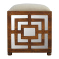Repose-pieds sculpté lin Seat