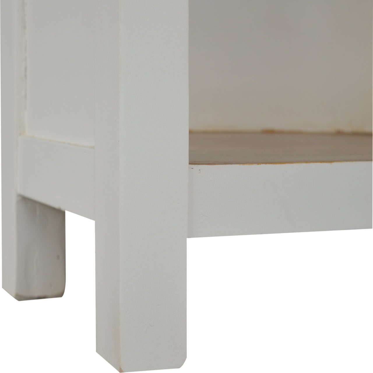 Meuble de Cuisine Bicolore Blanc & Miel 3 Tiroirs