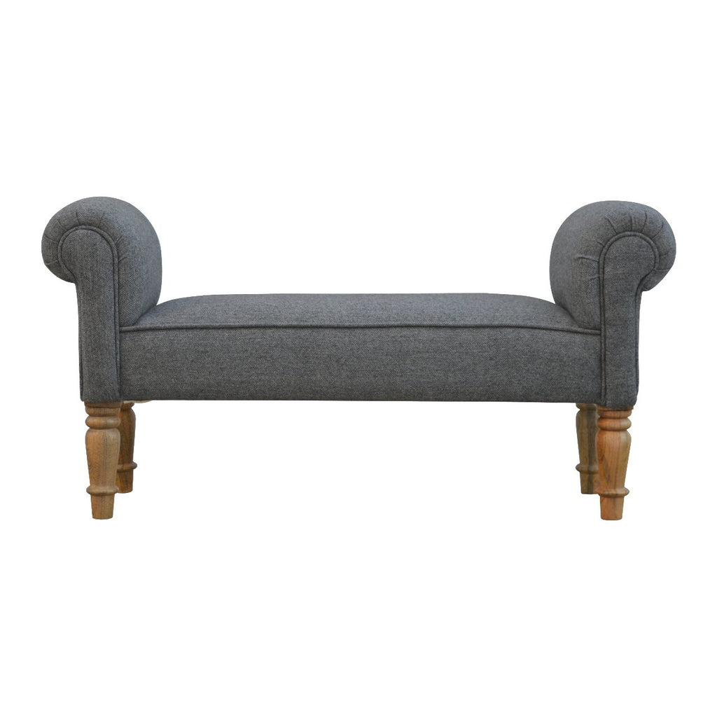 Banc noir tweed Turned Feet