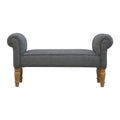 Banc noir tweed Turned Feet