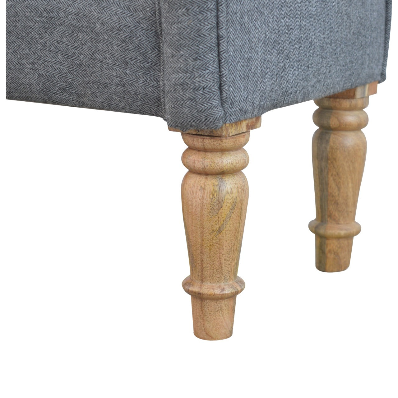 Banc noir tweed Turned Feet
