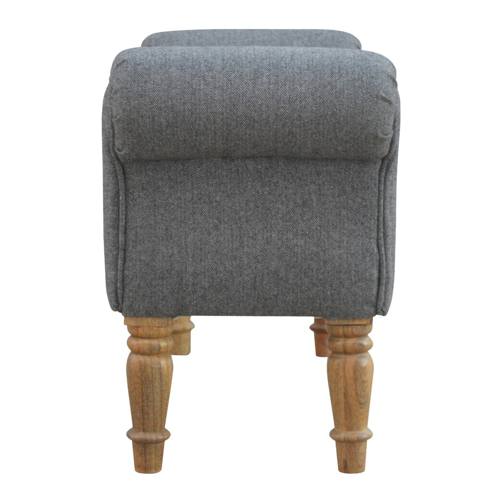 Banc noir tweed Turned Feet