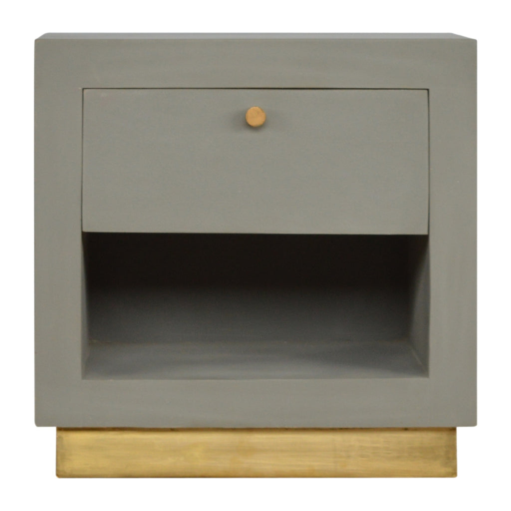 Table de chevet ciment ouvert niche