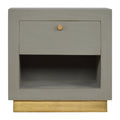 Table de chevet ciment ouvert niche