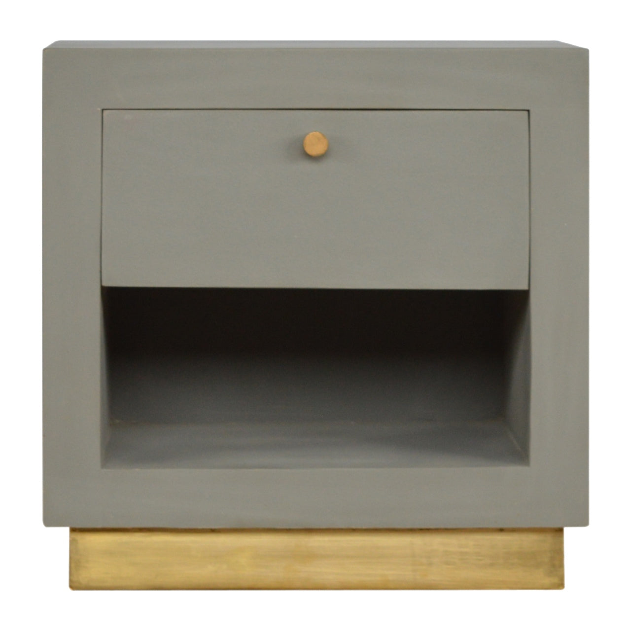 Table de chevet ciment ouvert niche