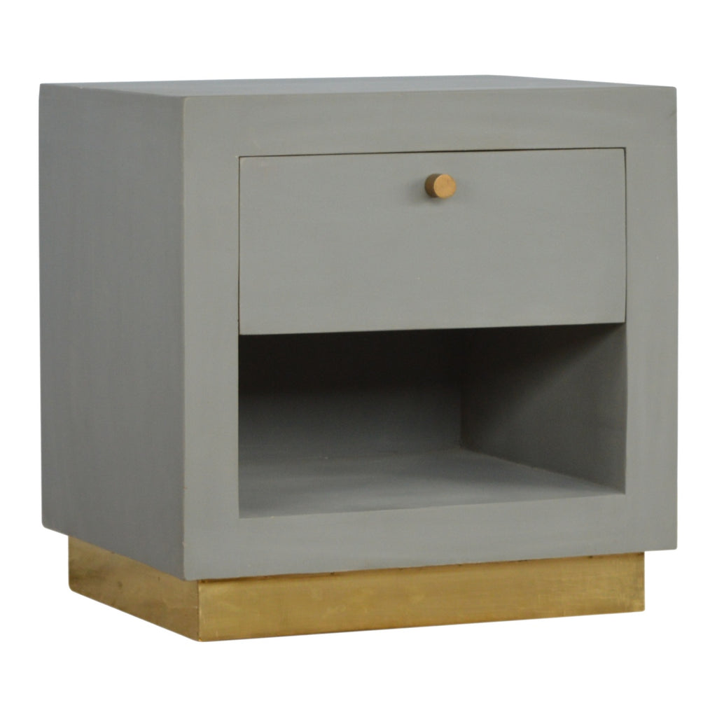 Table de chevet ciment ouvert niche