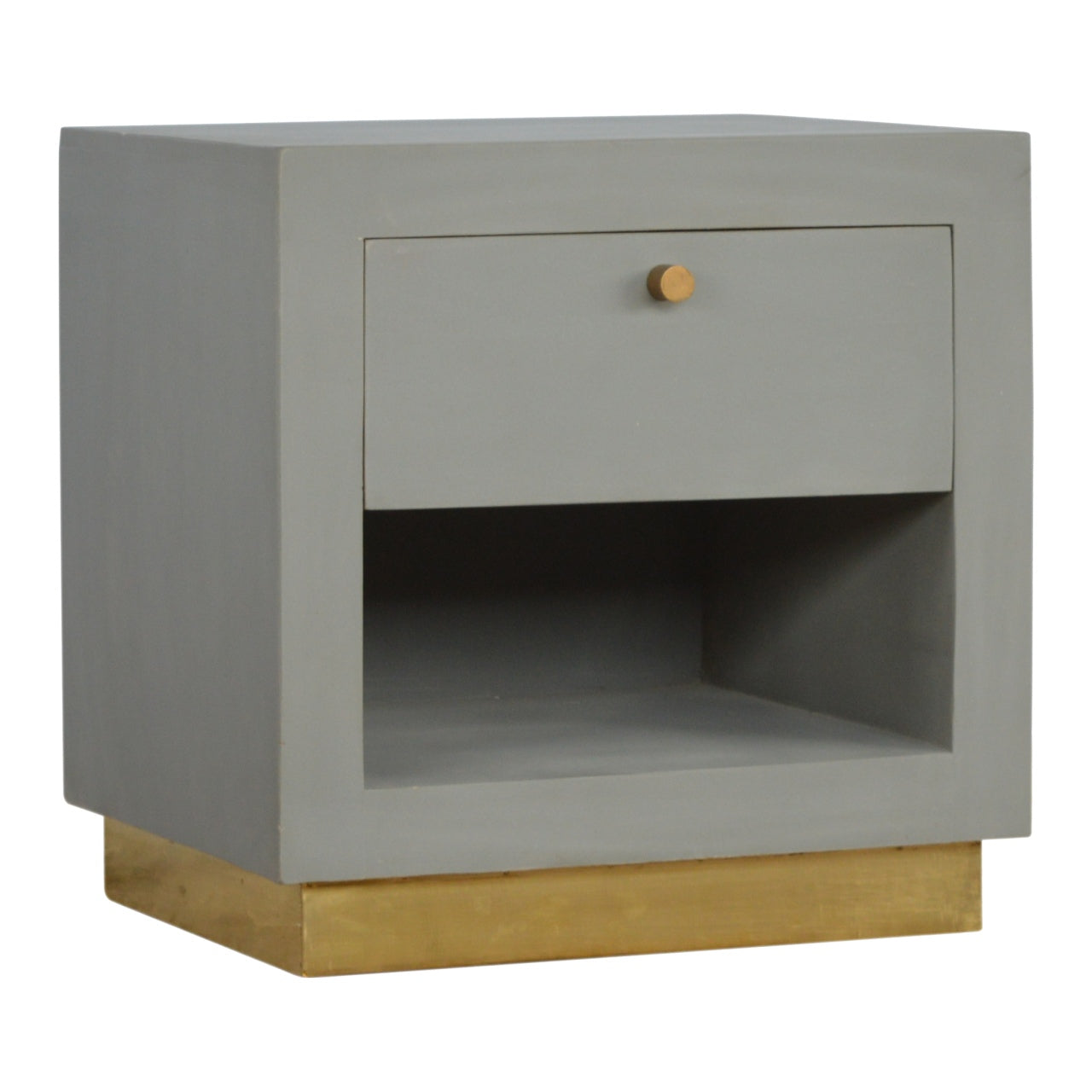 Table de chevet ciment ouvert niche