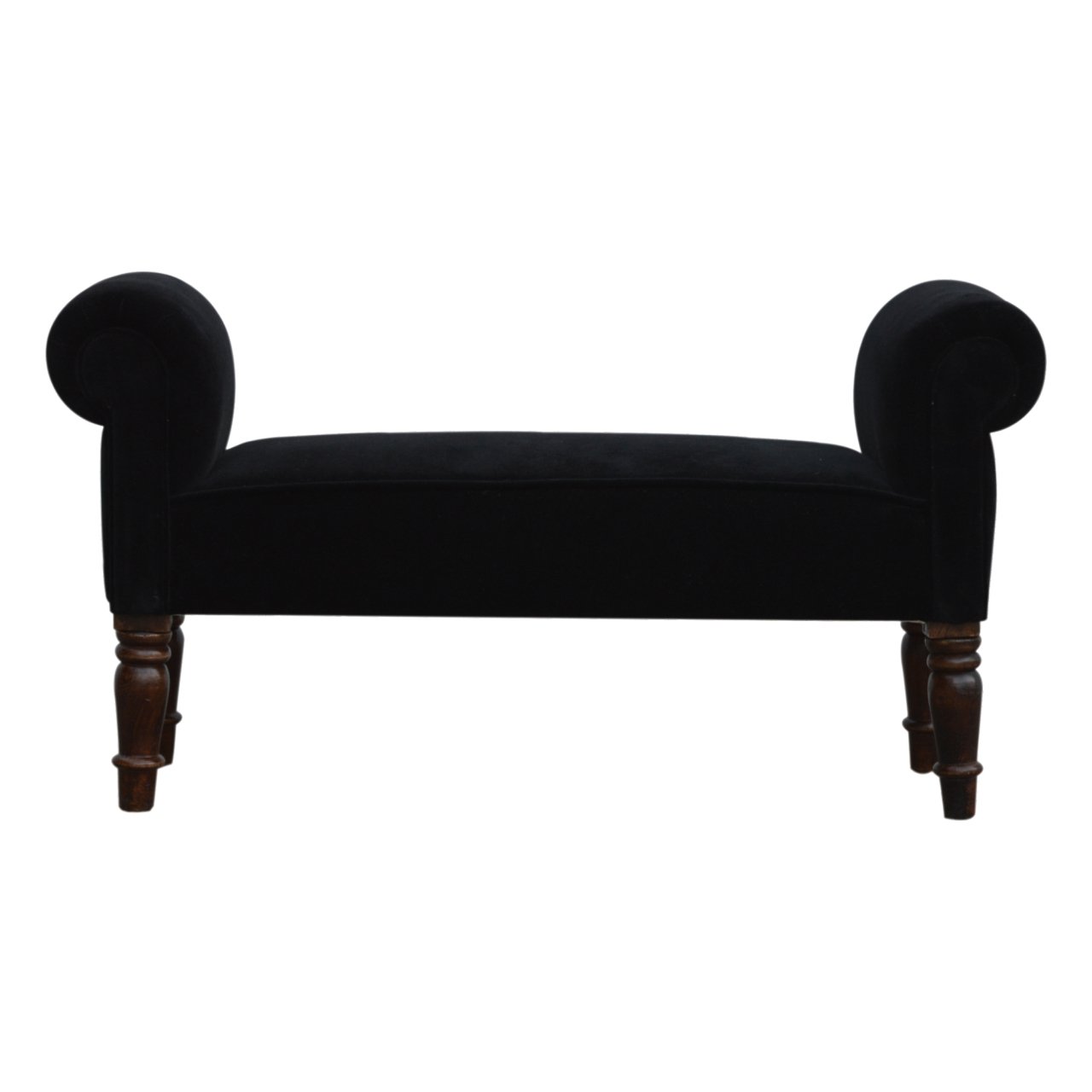 Banc noir velours