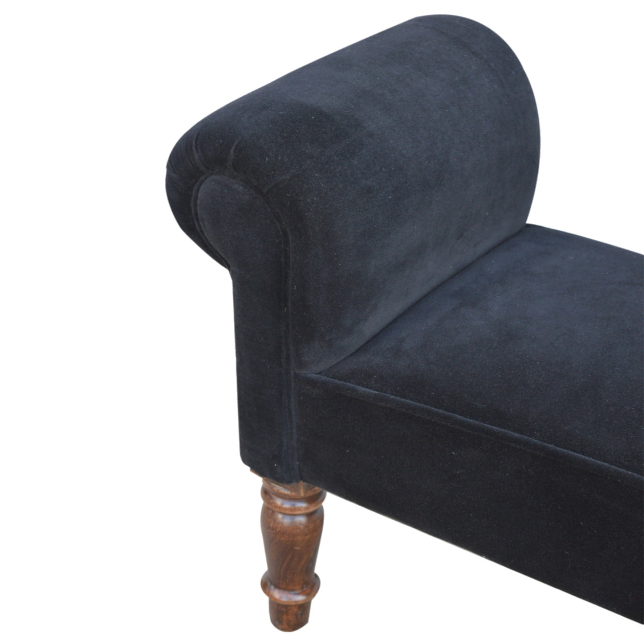 Banc noir velours