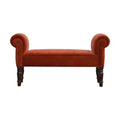 Banc Rouge Brique velours