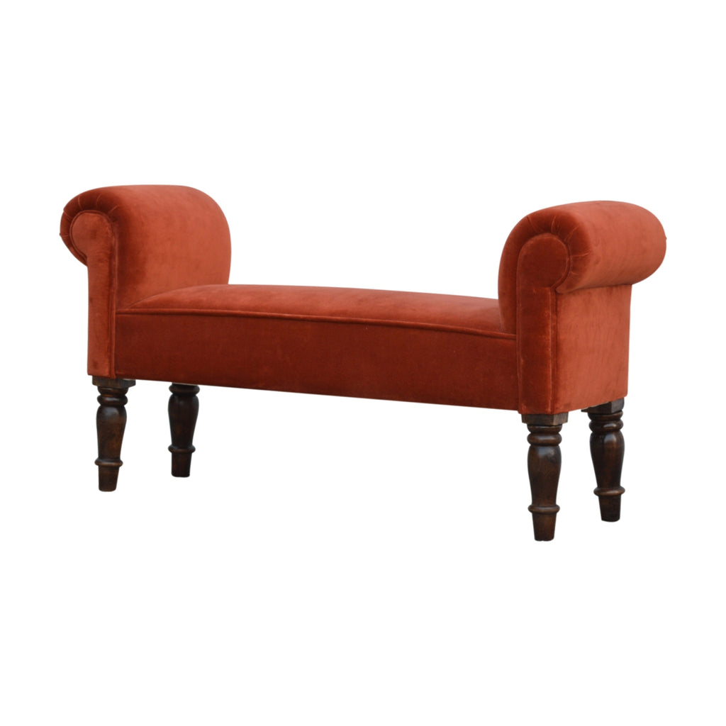 Banc Rouge Brique velours