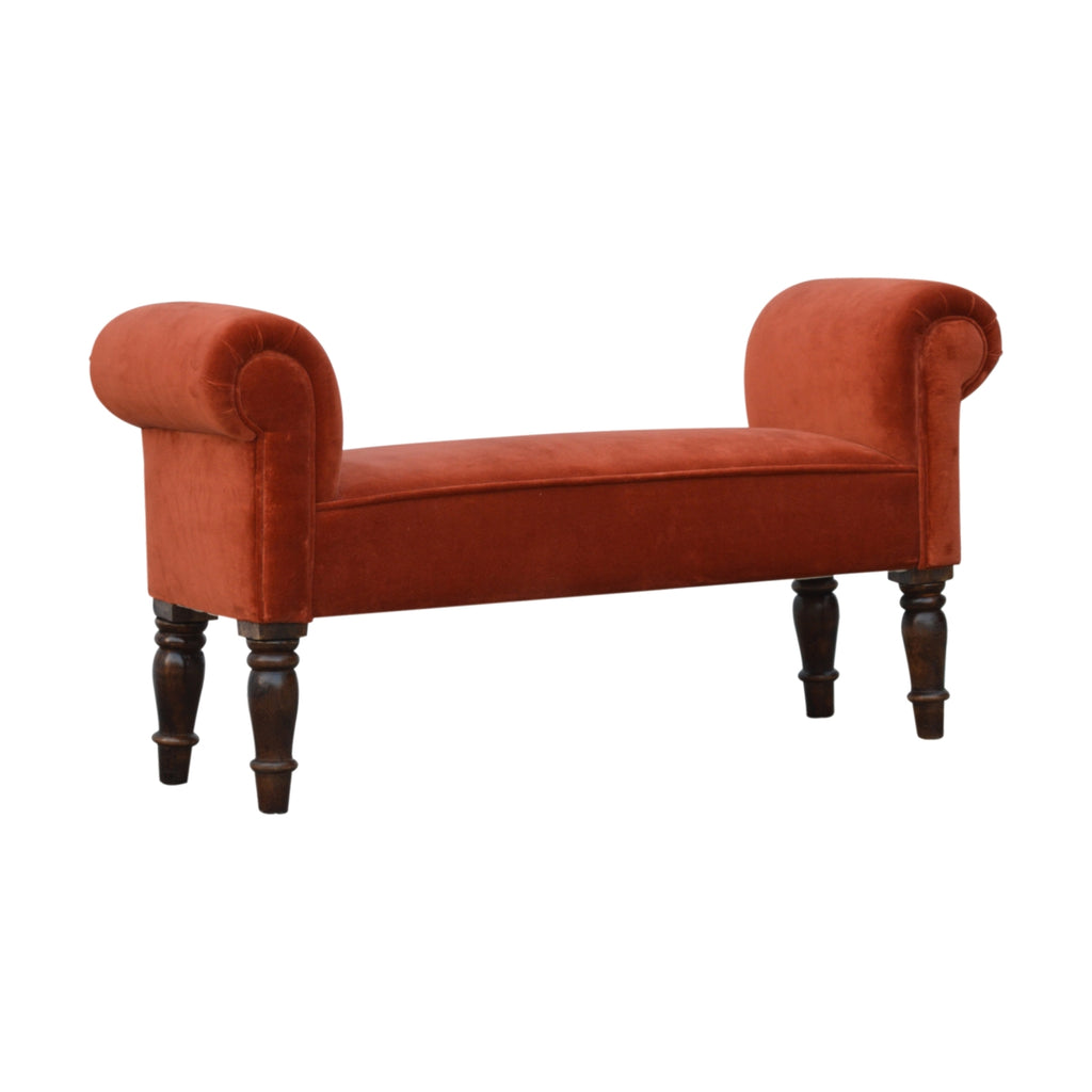 Banc Rouge Brique velours