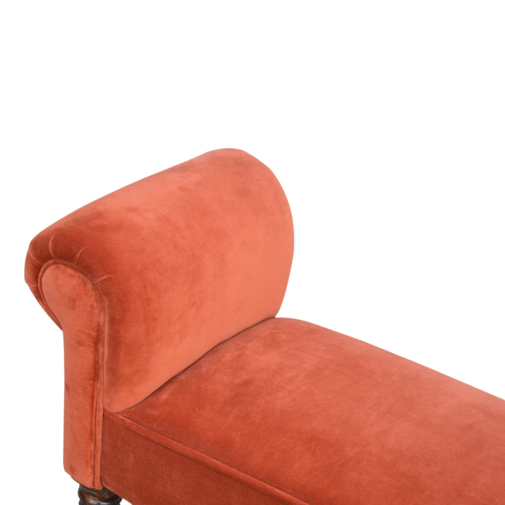 Banc Rouge Brique velours