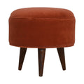 Repose-pieds Brick velours scandinave style
