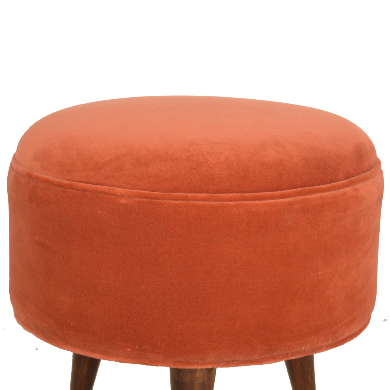 Repose-pieds Brick velours scandinave style