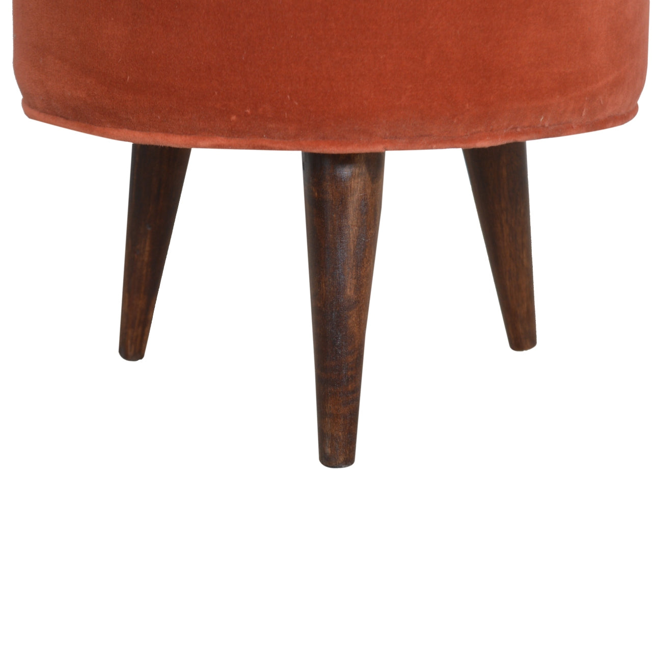 Repose-pieds Brick velours scandinave style