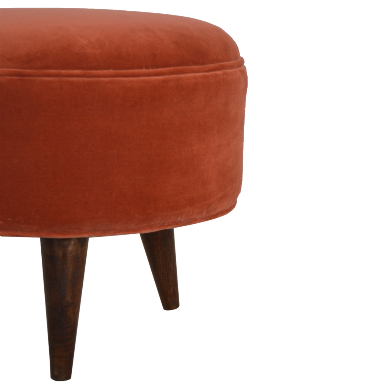 Repose-pieds Brick velours scandinave style