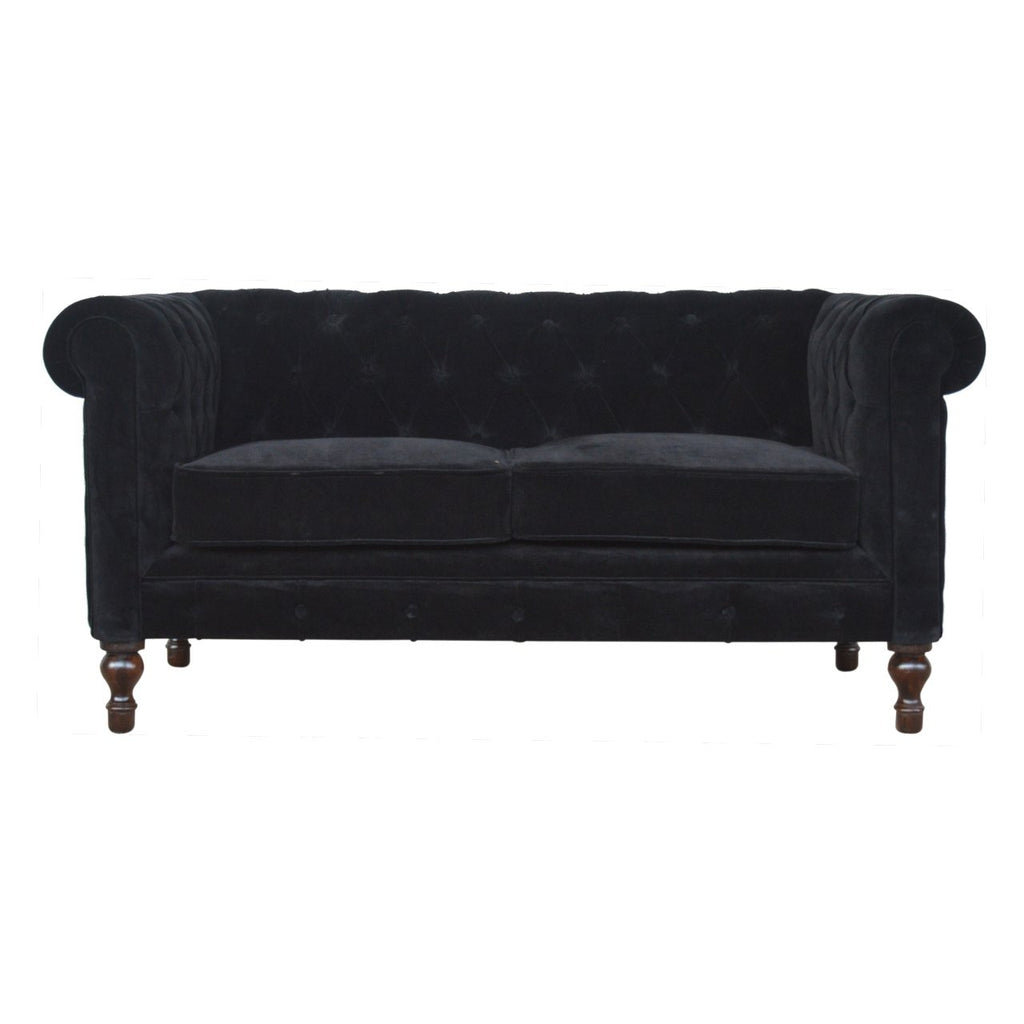 Canapé noir velours Sofa