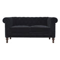 Canapé noir velours Sofa