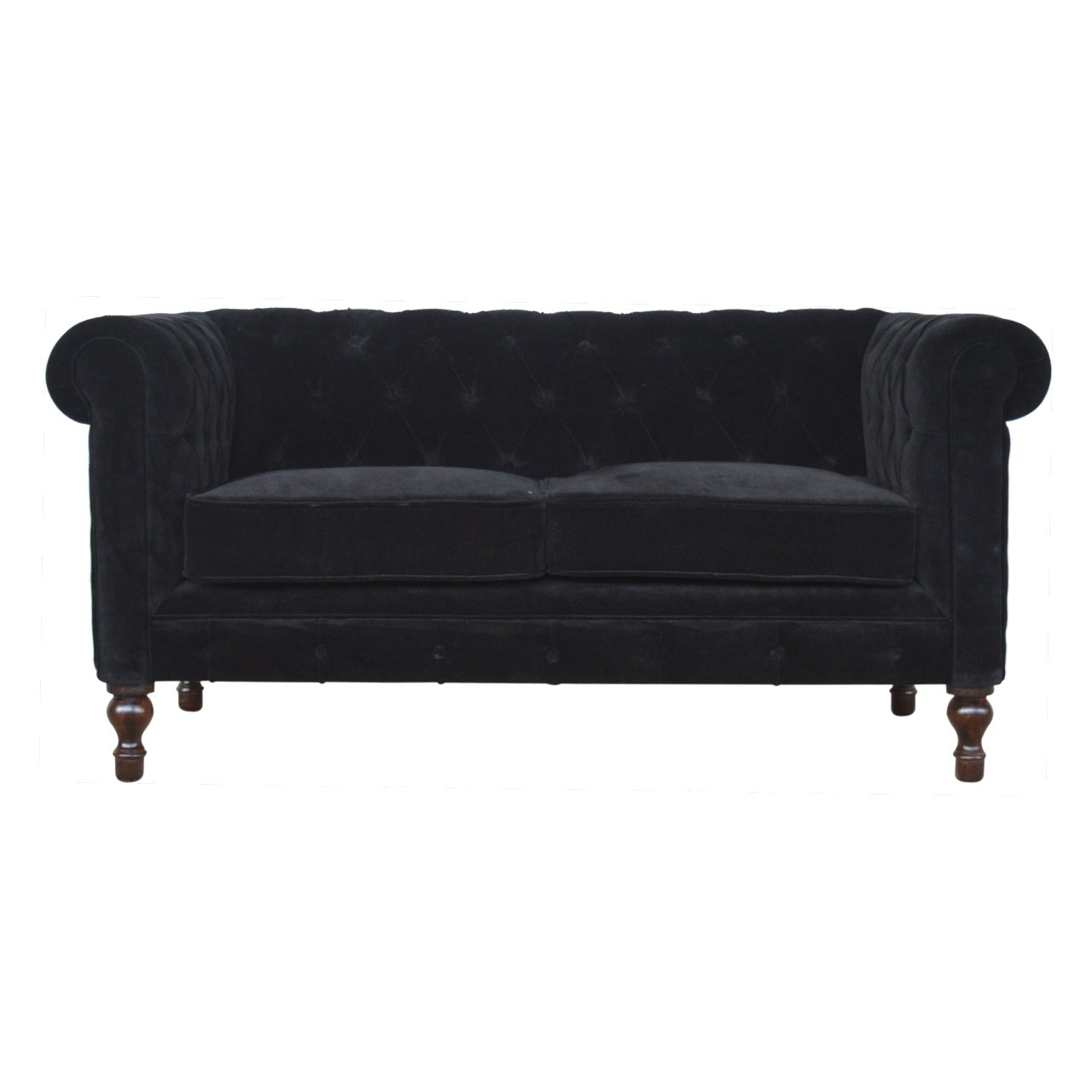 Canapé noir velours Sofa