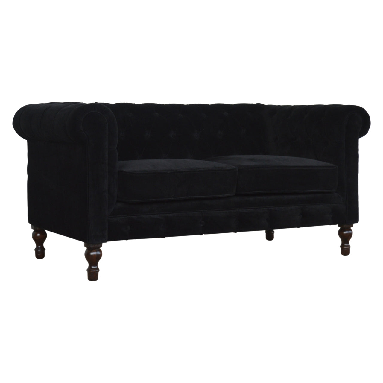 Canapé noir velours Sofa