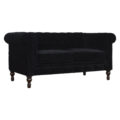 Canapé noir velours Sofa