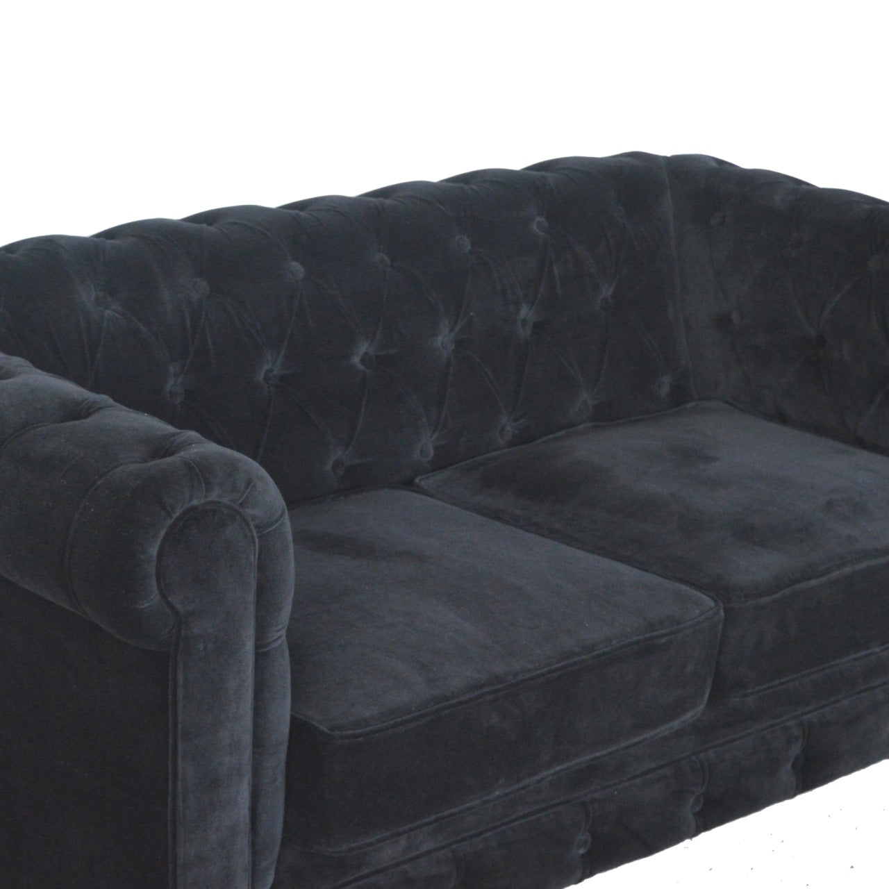 Canapé noir velours Sofa