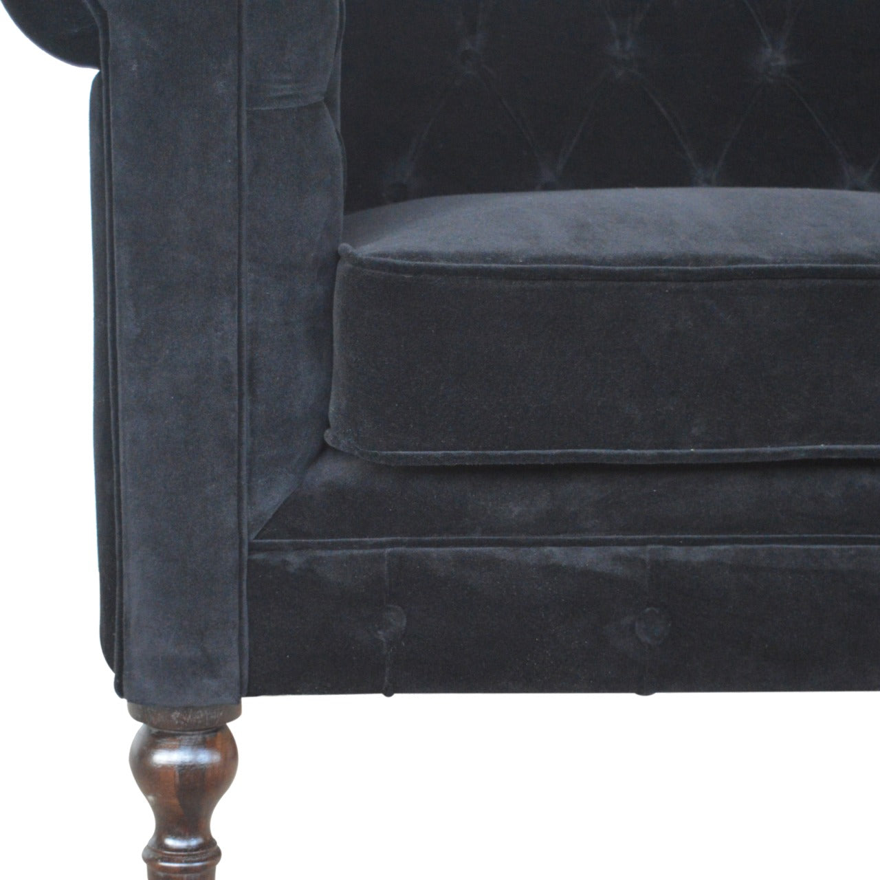 Canapé noir velours Sofa