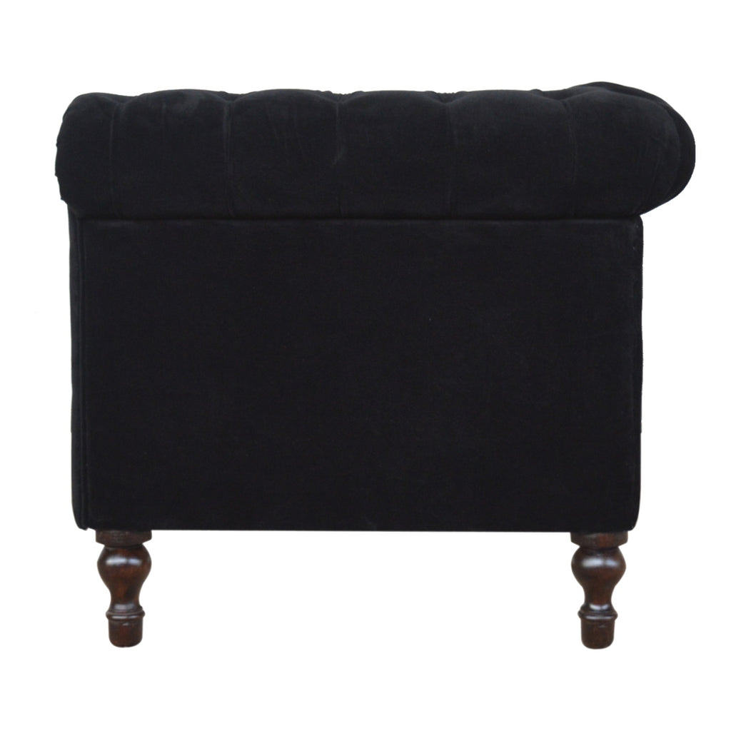 Canapé noir velours Sofa