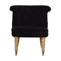 Fauteuil noir velours