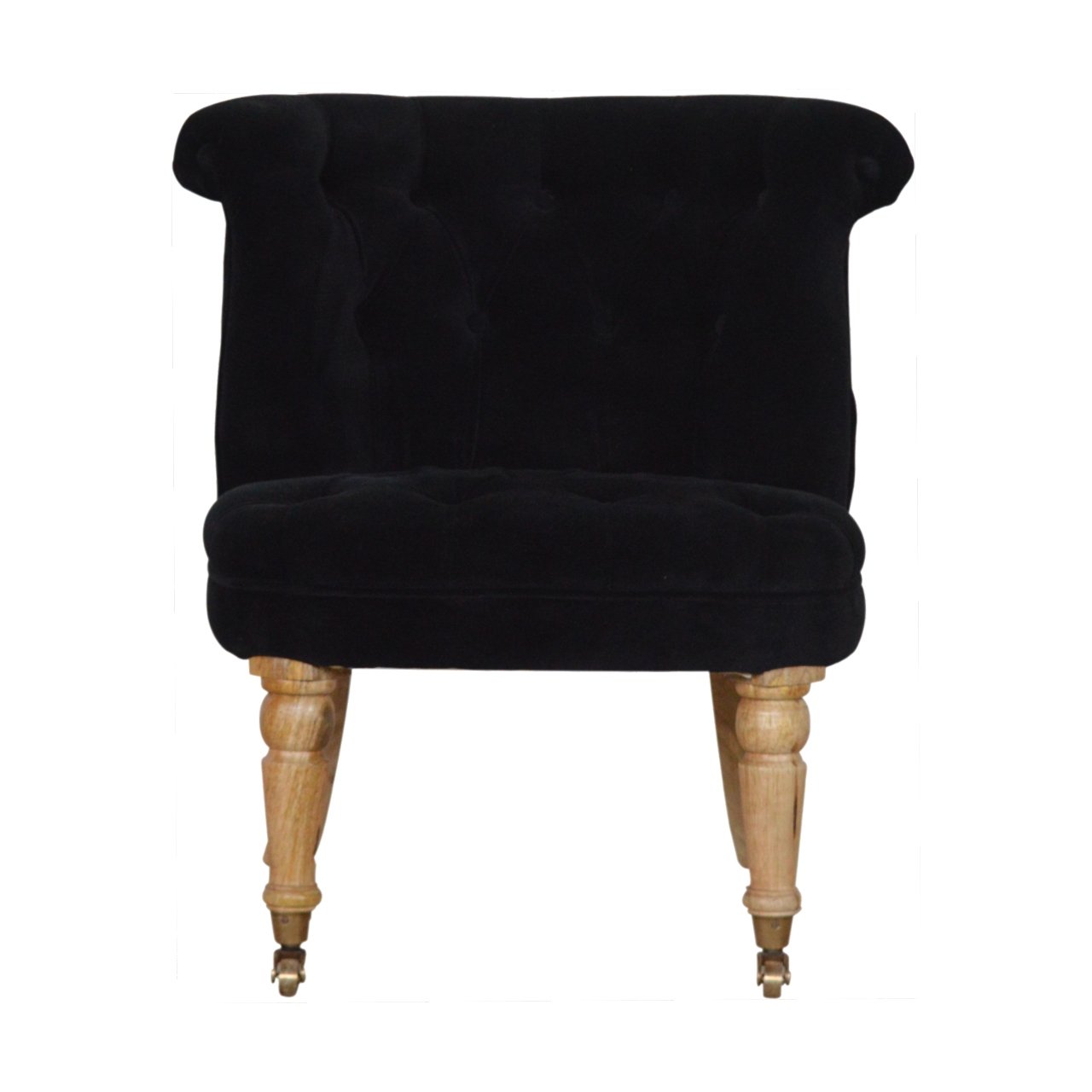 Fauteuil noir velours