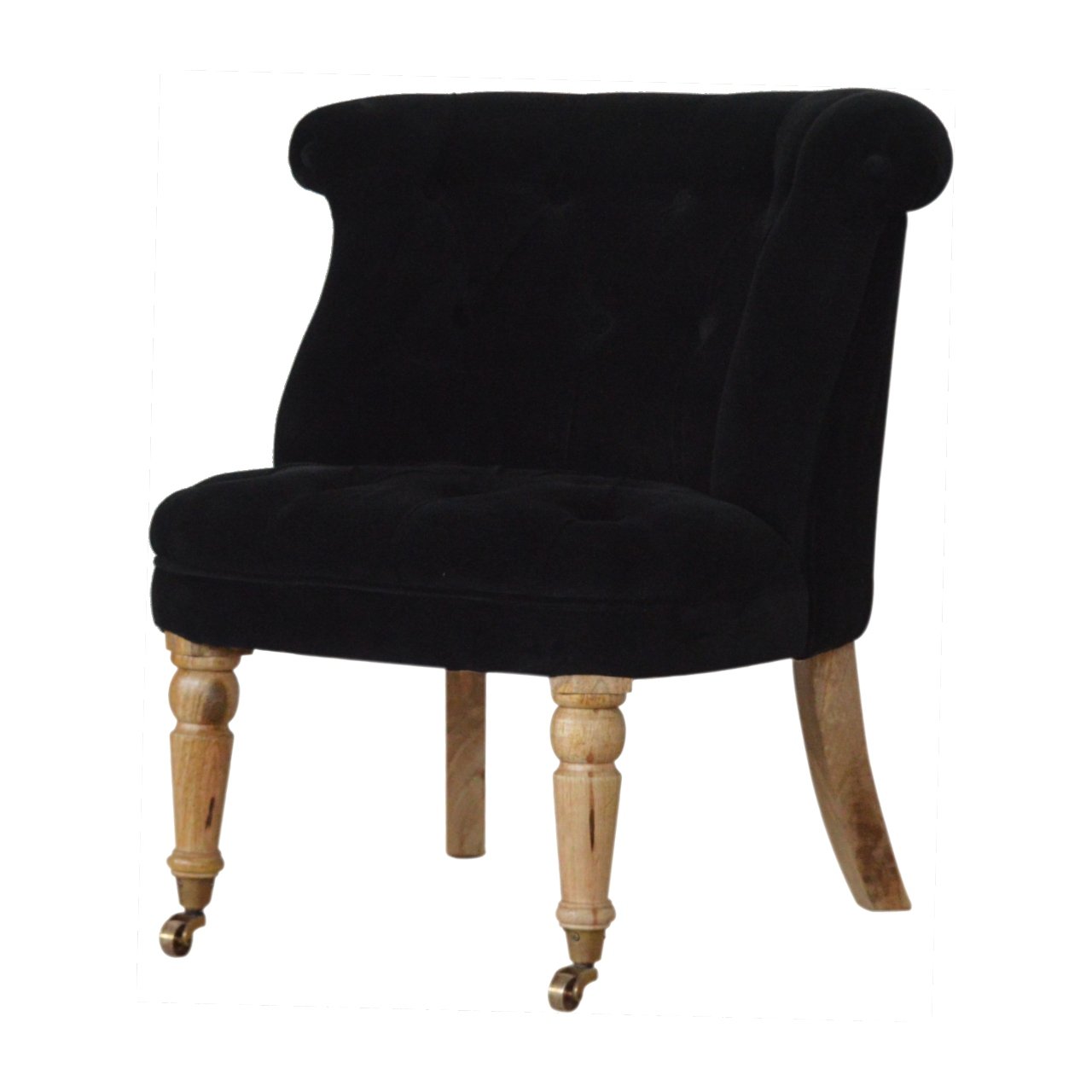 Fauteuil noir velours