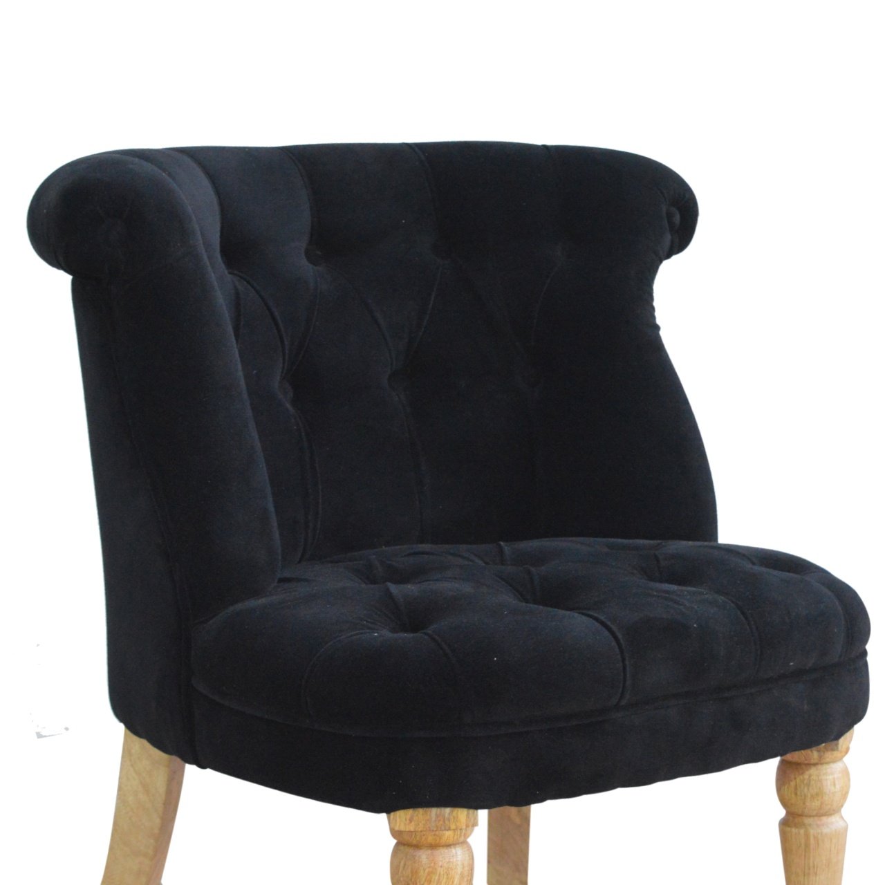 Fauteuil noir velours