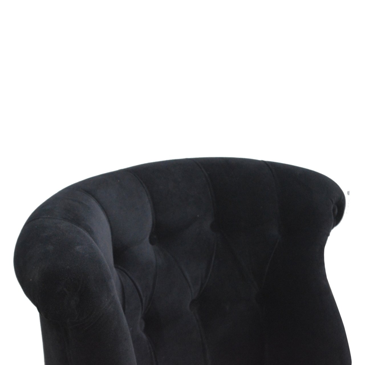 Fauteuil noir velours