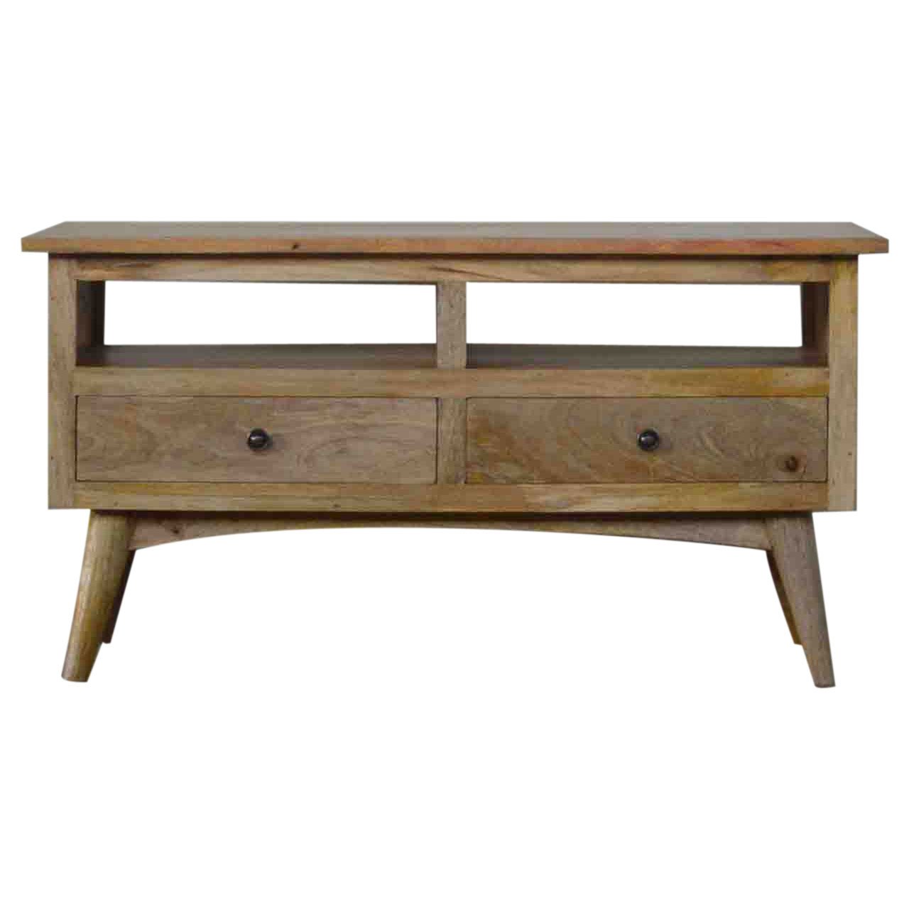 Meuble TV 2 Tiroirs Style Scandinave